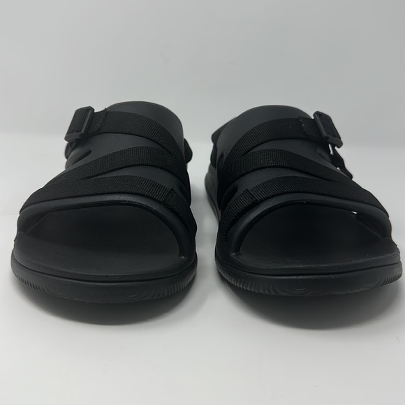 CHACO Black Chillos Sport Rubber Adjustable Strap Sandals Size 11 - Picture 4 of 10